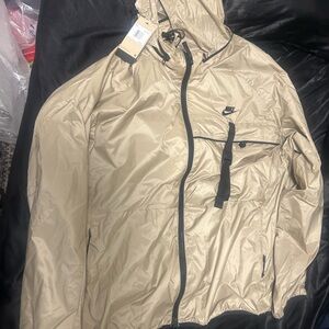 Nike Beige Windbreaker Jacket 2xl talll